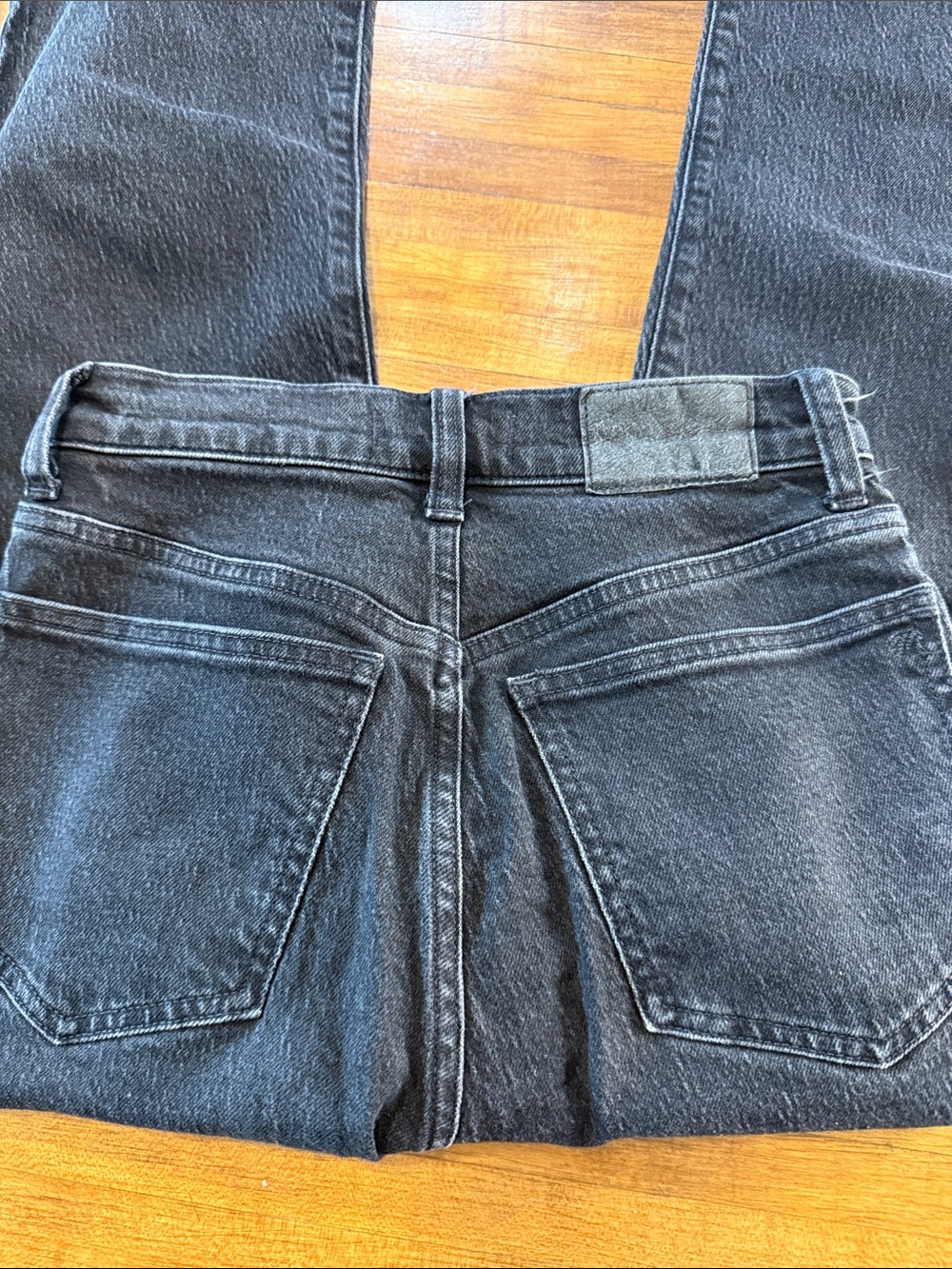 Madewell Black 90s Straight Leg Jeans 24 (k) - Picture 6 of 8